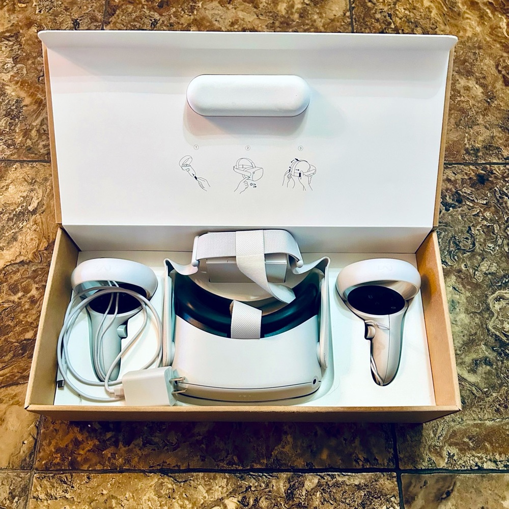 Metaquest 2 Oculus VR Headset 128gb w/2 Controllers